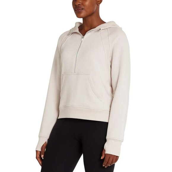 Danskin M Half Zip Hoodie Pullover Sweater Shirt Activewear Sweatshirt Thumbhole - Picture 3 of 5